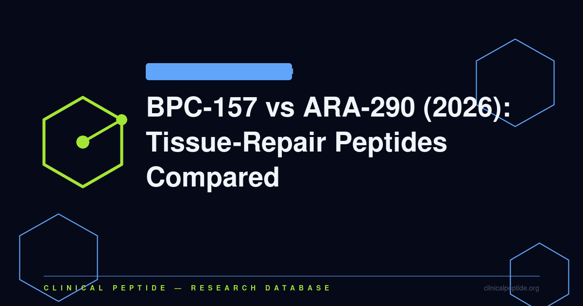 Abstract molecular motif contrasting the gastric pentadecapeptide BPC-157 with the EPO-derived peptide ARA-290.