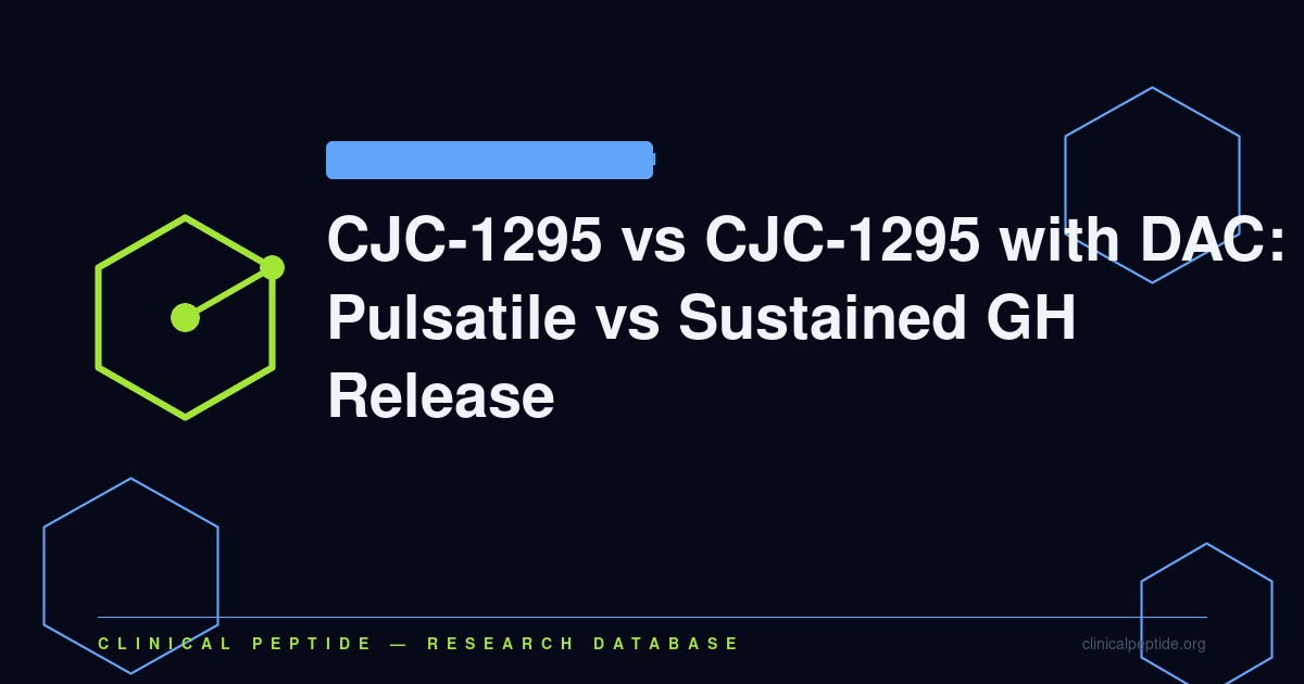Abstract dual-helix motif representing the pulsatile versus sustained growth hormone release comparison between CJC-1295 and CJC-1295 with DAC.