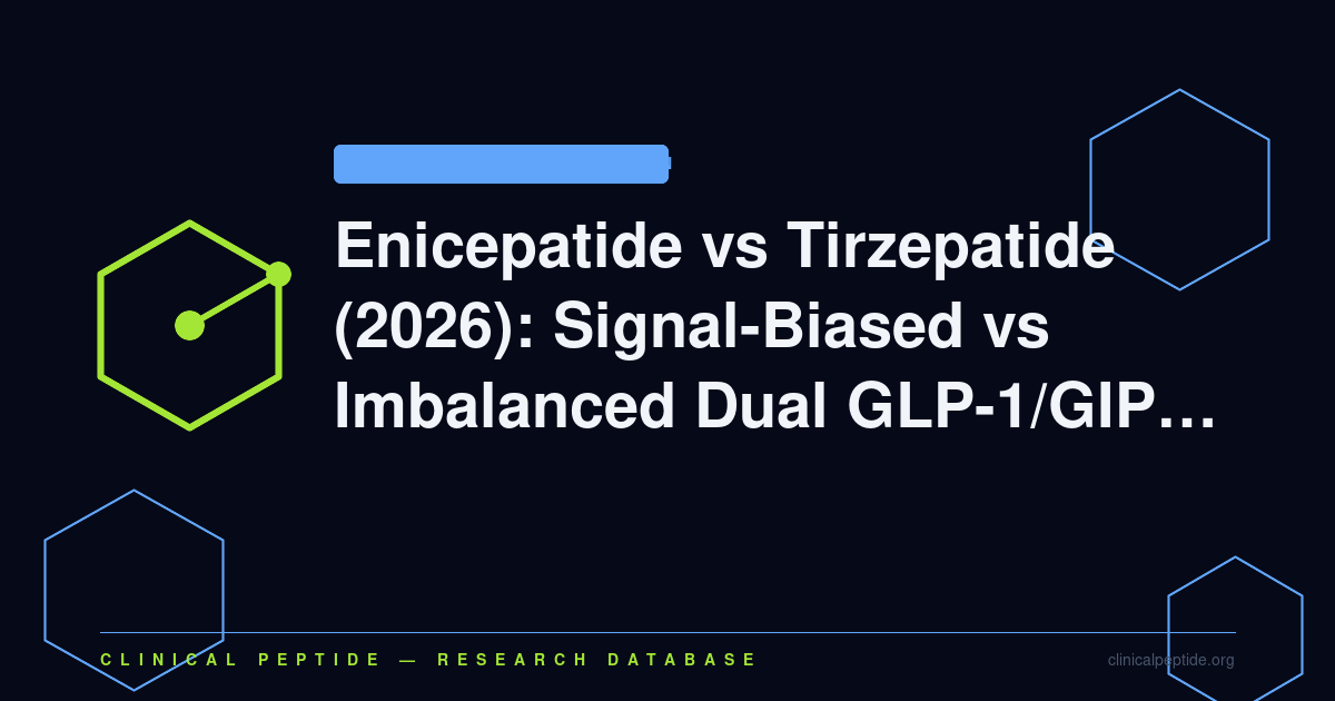 Abstract paired receptor motif representing the comparison of enicepatide and tirzepatide dual GLP-1/GIP agonist research.