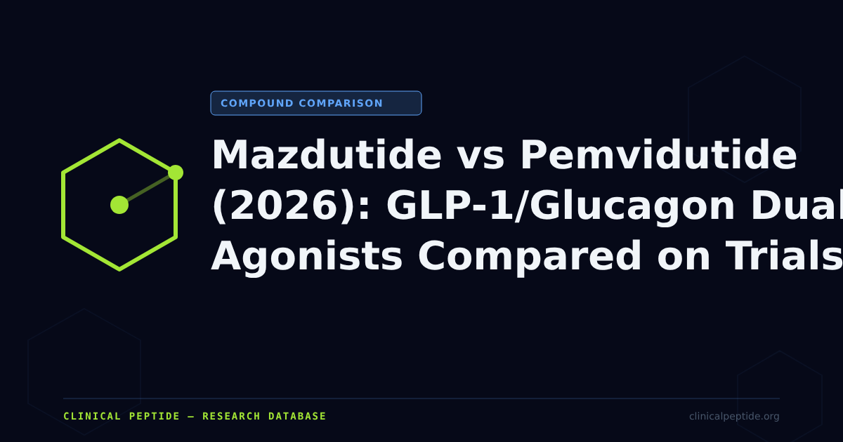 Abstract paired receptor motif representing mazdutide and pemvidutide GLP-1 and glucagon dual agonist research.