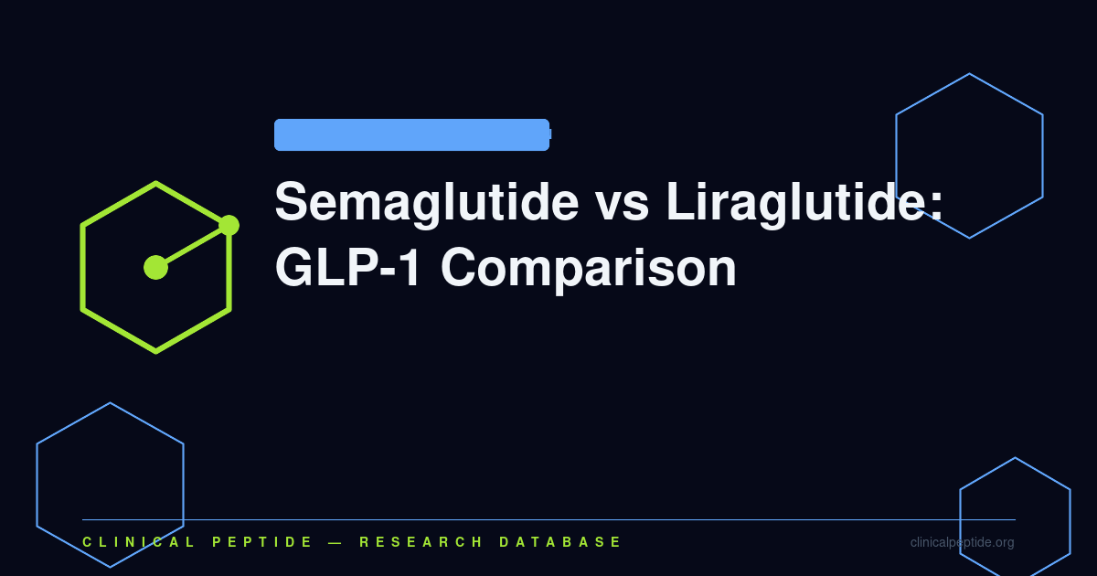 Abstract geometric pattern representing Semaglutide and Liraglutide GLP-1 receptor agonist research comparison.